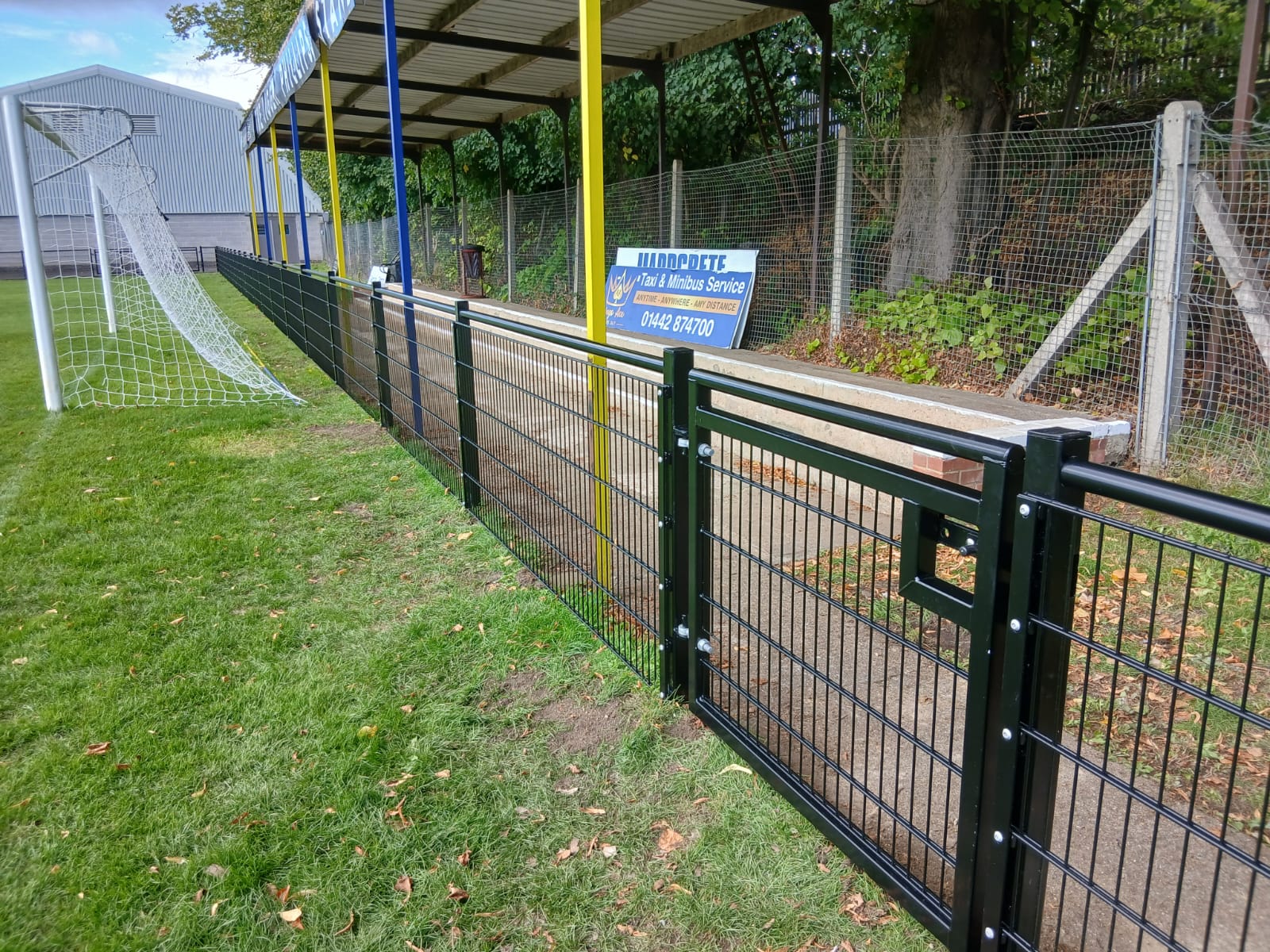 Football Rails In Store Football Club Spectator Rail Fencing Installation | Berkhamsted FC
