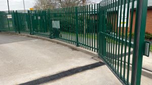 Heavy duty entrance gates installed at Homefields Primary school entrance