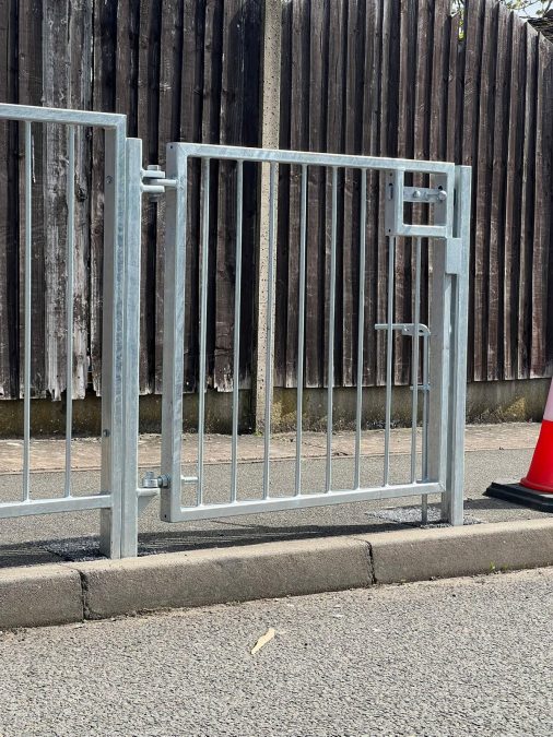 Pedestrian gate at Beaufort school