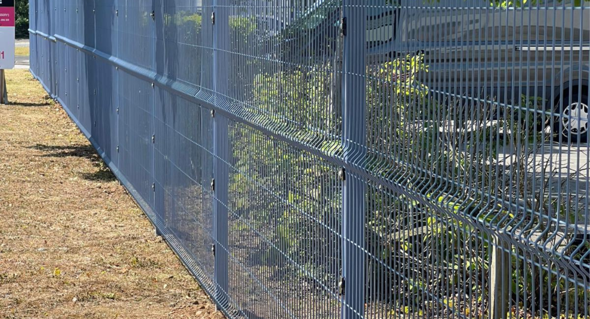 Fencing around an industrial property in Castle Donington