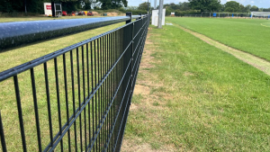 Steel Spectator fencing at a football club