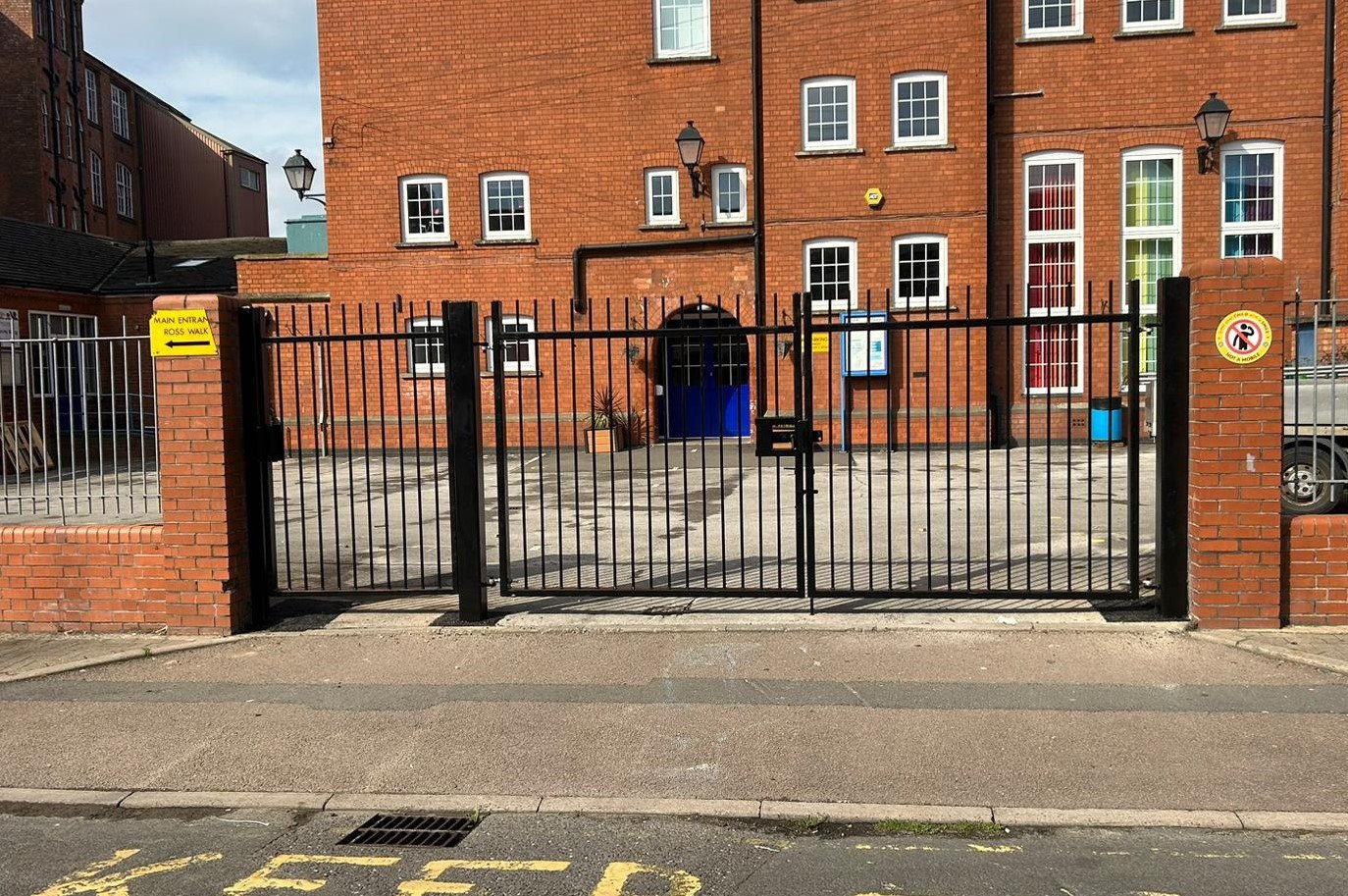 Abbey Mead Primary School access gates