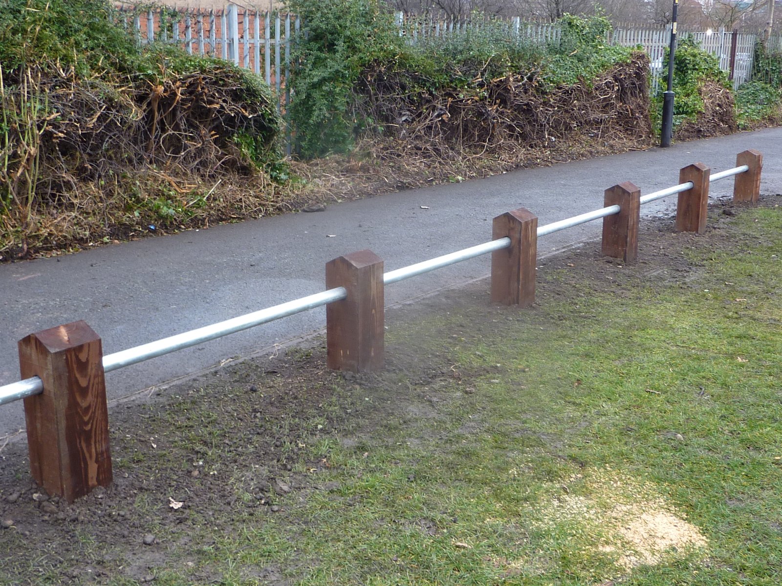 Ditch protection fencing...