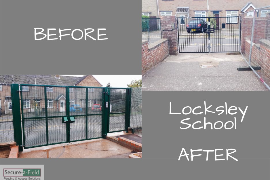 Gate Before and After Locksley School Norwich